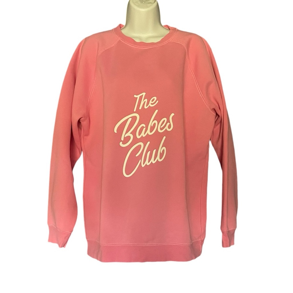 The Babes Club Birds Papaya sweatshirt